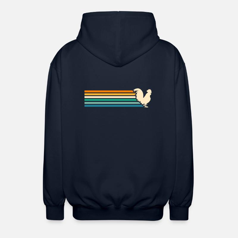 Poulet Coq - Veste à capuche unisexe - marine