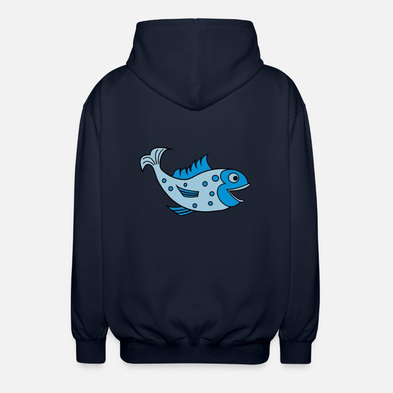 fisch - Veste à capuche unisexe - marine