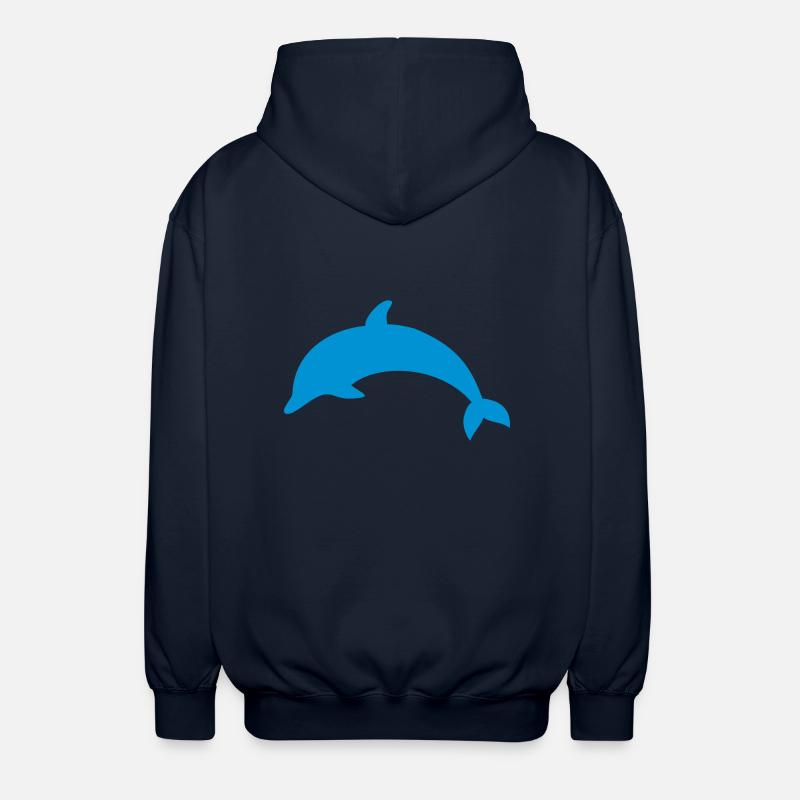 Dauphin - Veste à capuche unisexe - marine