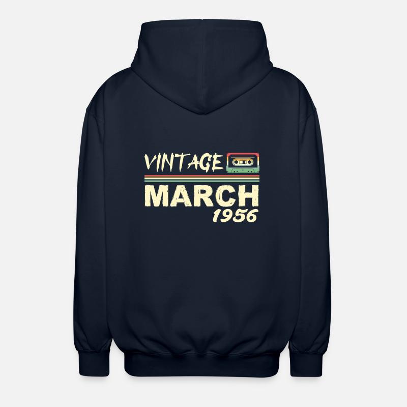 Mars 1956 - March 1956 - Veste à capuche unisexe - marine