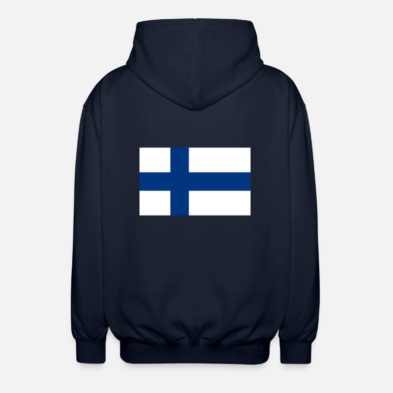 Drapeau finlandais - Veste à capuche unisexe - marine