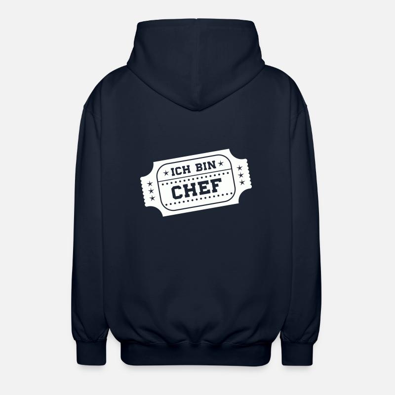 ich bin chef - Unisex Kapuzenjacke - Navy