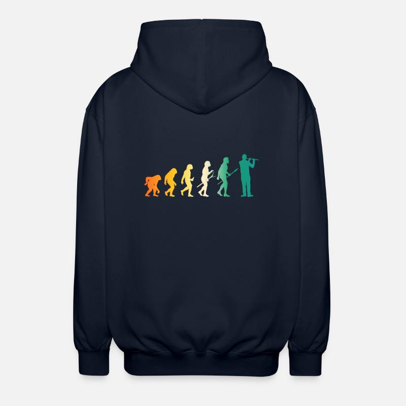 Flûtiste Evolution Flûte - Veste à capuche unisexe - marine