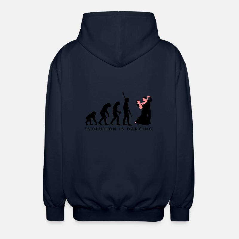 evolution_tanzpaar_b_2c - Unisex Hooded Jacket - navy