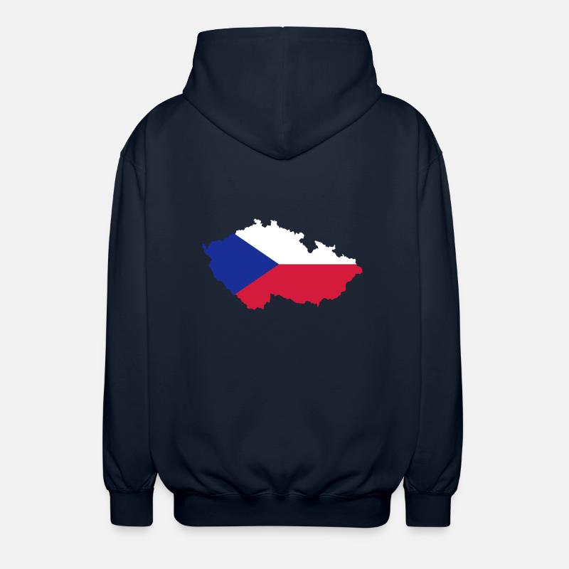 République tchèque - Veste à capuche unisexe - marine