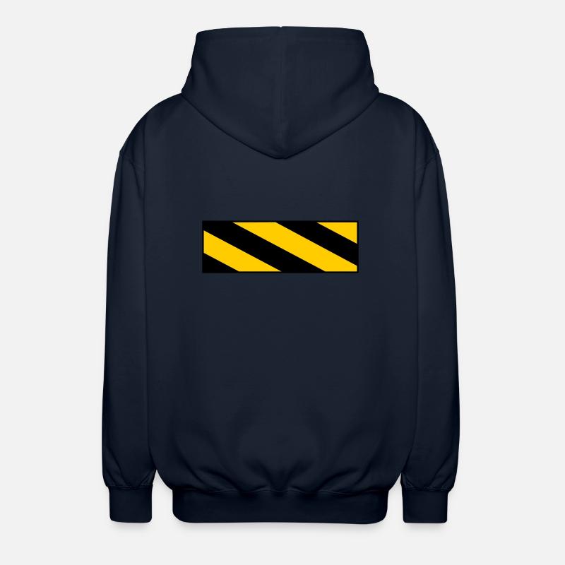 panneau d'avertissement - Veste à capuche unisexe - marine