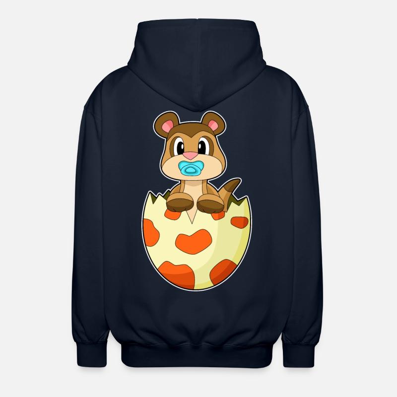 Erdmännchen Schnuller - Unisex Kapuzenjacke - Navy