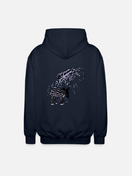 PLUX Tapir - Unisex Kapuzenjacke - Navy