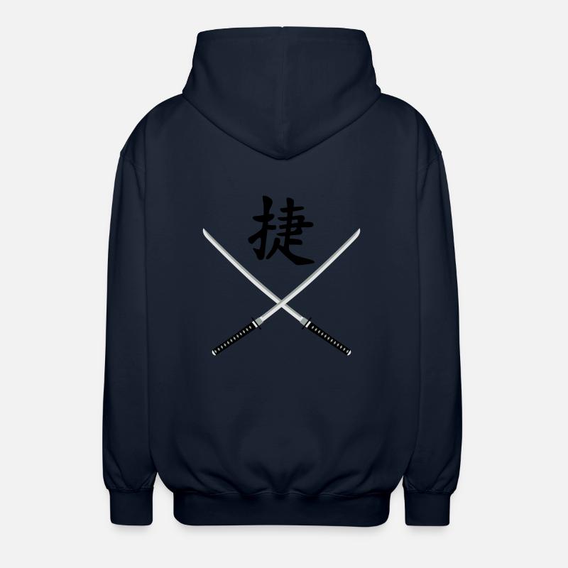 samurai_schwert_victory_3c - Veste à capuche unisexe - marine