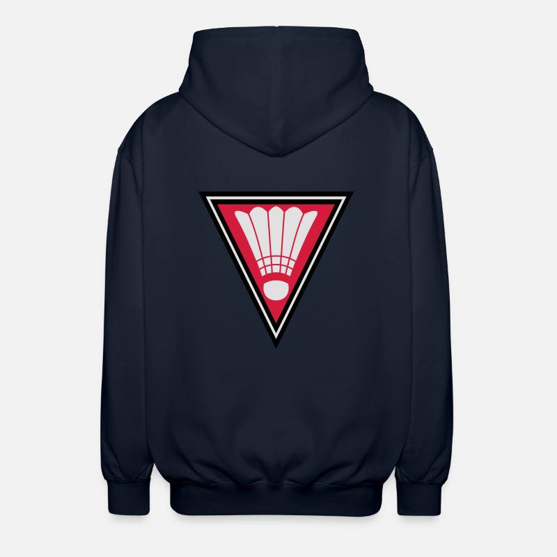 Triangle Badminton Logo - Unisex Kapuzenjacke - Navy