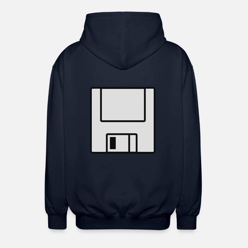 Computer-Diskette - Unisex Kapuzenjacke - Navy