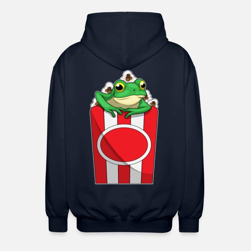 Maïs soufflé grenouille - Veste à capuche unisexe - marine
