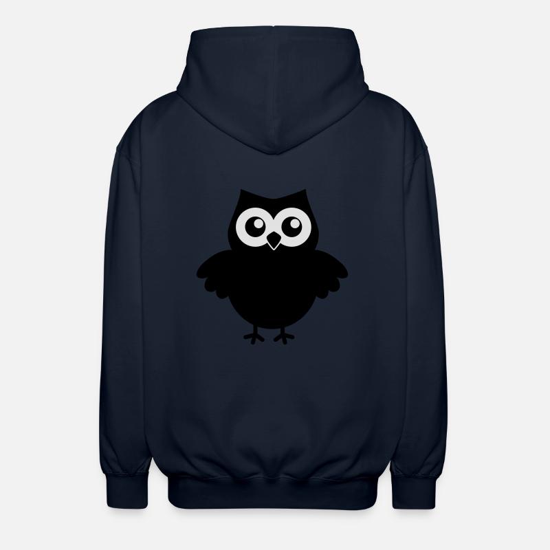 Eule - Unisex Kapuzenjacke - Navy