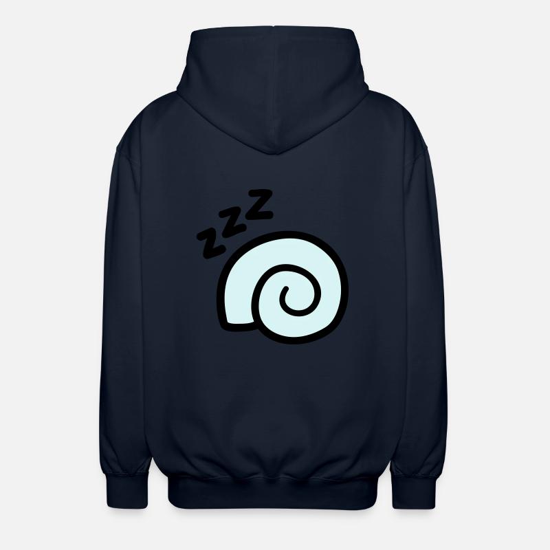 escargot Sleeping - Veste à capuche unisexe - marine