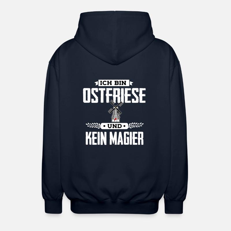 Ich bin Ostfriese - Unisex Kapuzenjacke - Navy