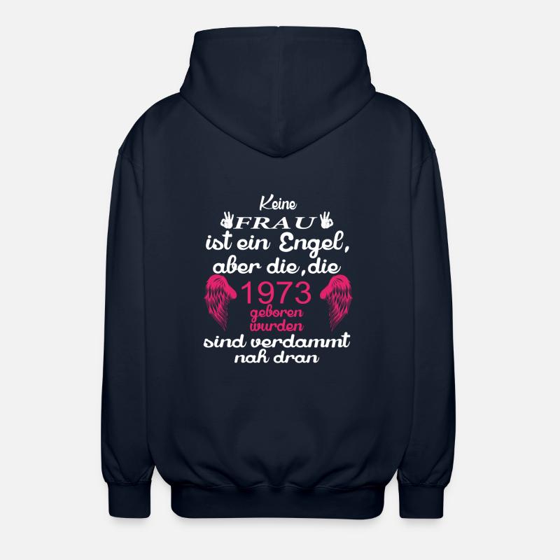 Frau Engel 1973 - Unisex Kapuzenjacke - Navy