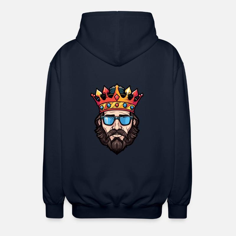 King Crown Head Cool - Unisex Hooded Jacket - navy