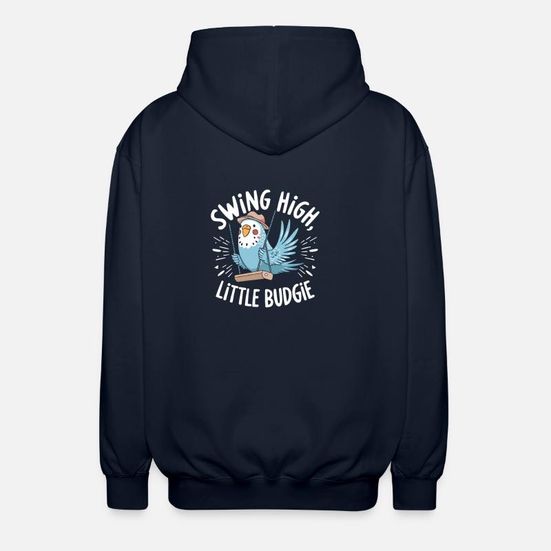 Swing High, Petite Perruche - Mignon - Veste à capuche unisexe - marine