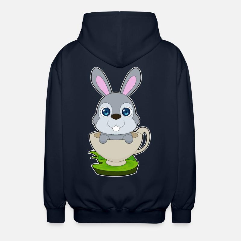 Mug lapin - Veste à capuche unisexe - marine