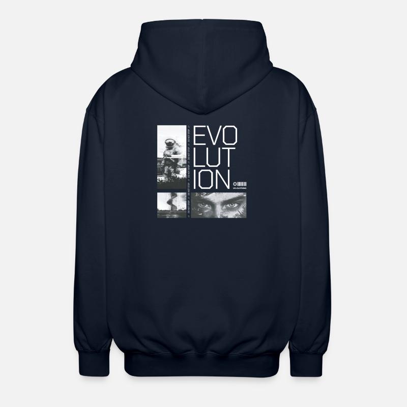 Evolution - do not stop - Unisex Kapuzenjacke - Navy