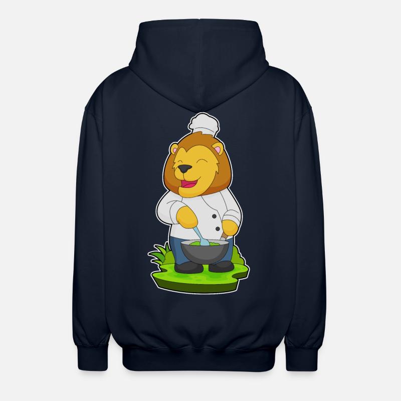 Chapeau de chef Lion - Veste à capuche unisexe - marine