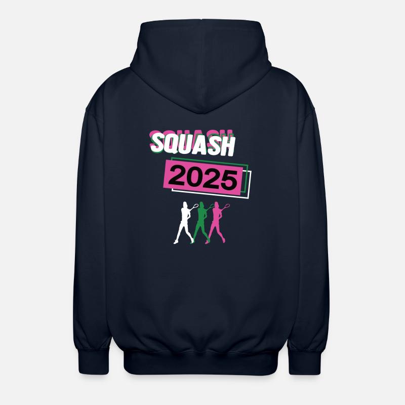 Squash 2025 Squasherin Squashspielerin Squasher - Unisex Kapuzenjacke - Navy