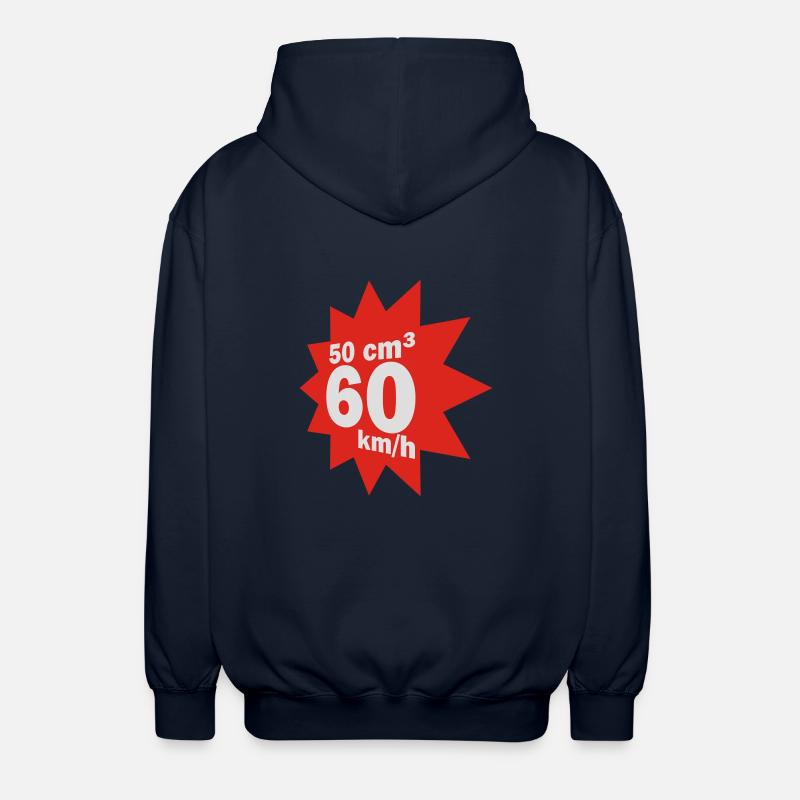 50 cc, 60 kmh - Veste à capuche unisexe - marine