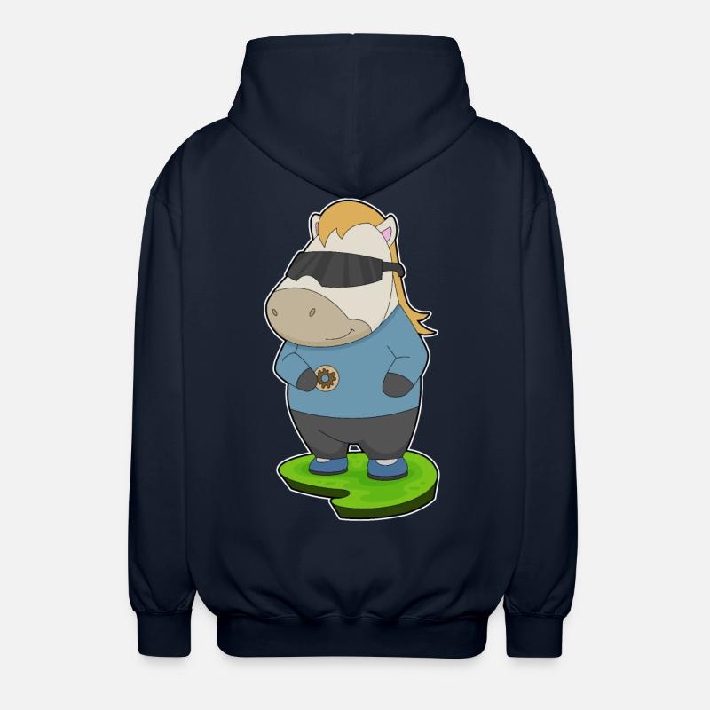 Beignet de cheval - Veste à capuche unisexe - marine