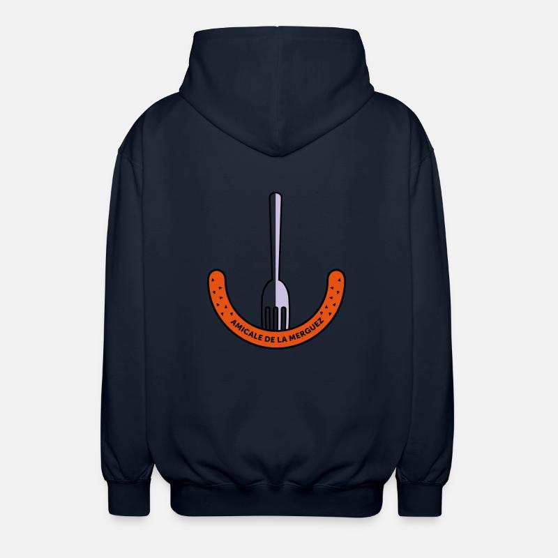 Amicale de la Merguez - Unisex Hooded Jacket - navy