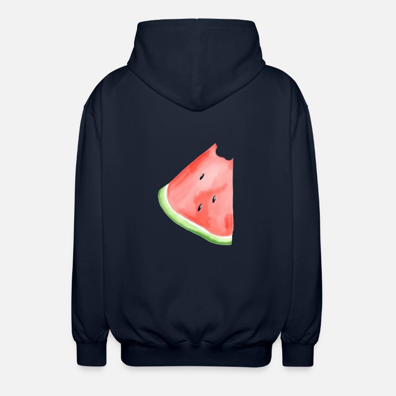 Pastèque peinte - Veste à capuche unisexe - marine