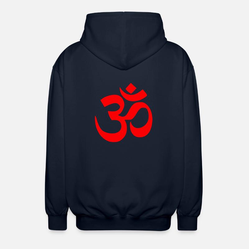 om rot - Unisex Kapuzenjacke - Navy