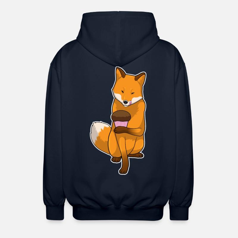 Fuchs Muffin - Unisex Kapuzenjacke - Navy