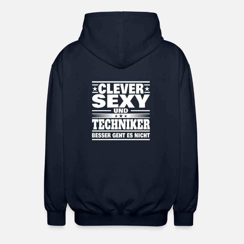 Clever Techniker - Unisex Kapuzenjacke - Navy