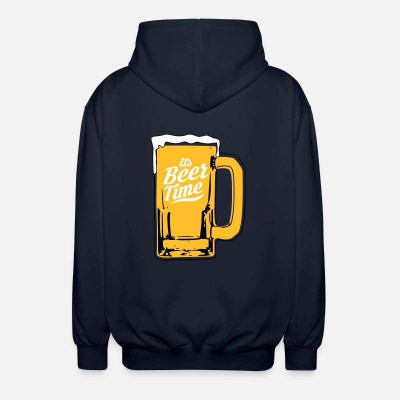 Conception de la bière - Veste à capuche unisexe - marine
