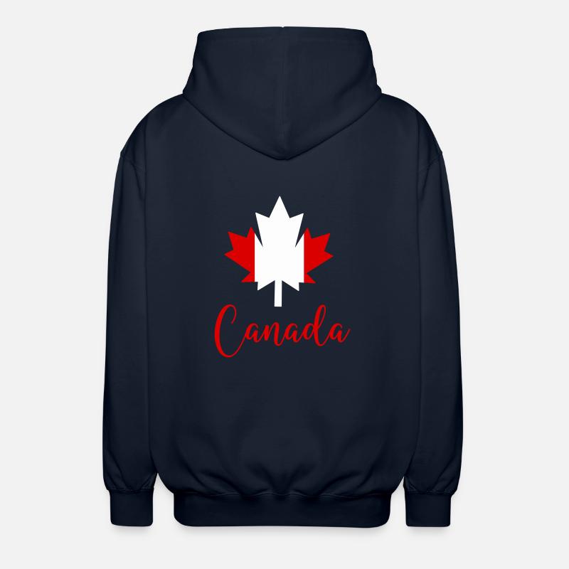 Canada Canada Maple Leaf - Unisex Hooded Jacket - navy