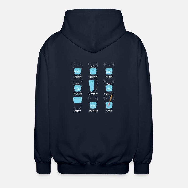 Verre à eau Mindset - Veste à capuche unisexe - marine