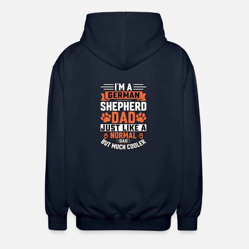 I'm a German Shepherd Dad - Unisex Hooded Jacket - navy