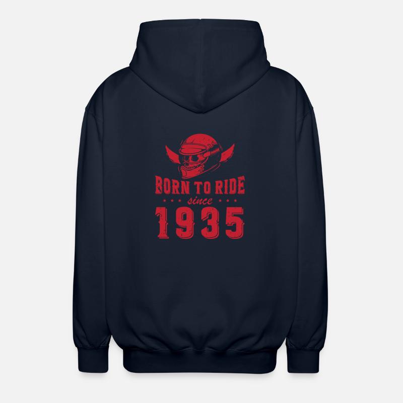 Né pour rouler depuis 1935 - Veste à capuche unisexe - marine