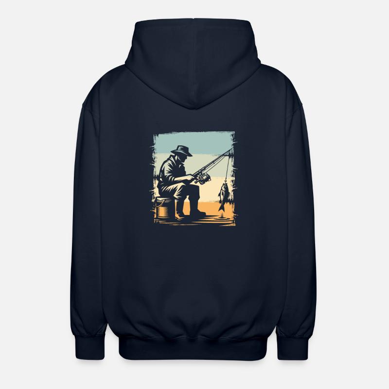 Pêche Pêcheurs Pêche - Veste à capuche unisexe - marine