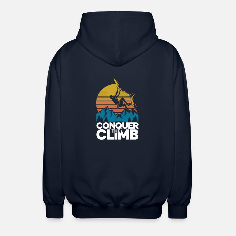 Conquer The Climb - Unisex Kapuzenjacke - Navy