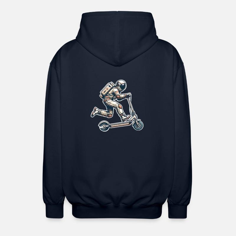 E-Scooter E-Roller Astronaut Scooter - Unisex Kapuzenjacke - Navy