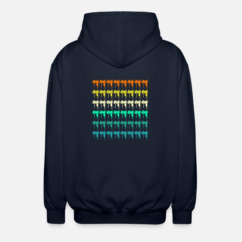 Reiten Pferde - Unisex Kapuzenjacke - Navy
