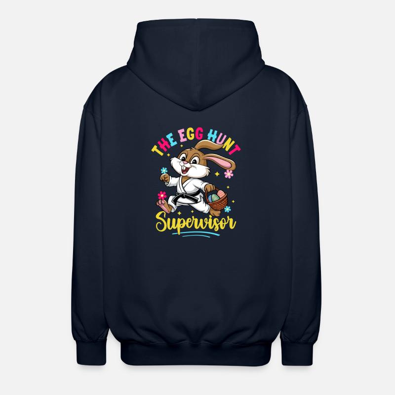 Der Supervisor der Eiersuche - Unisex Kapuzenjacke - Navy