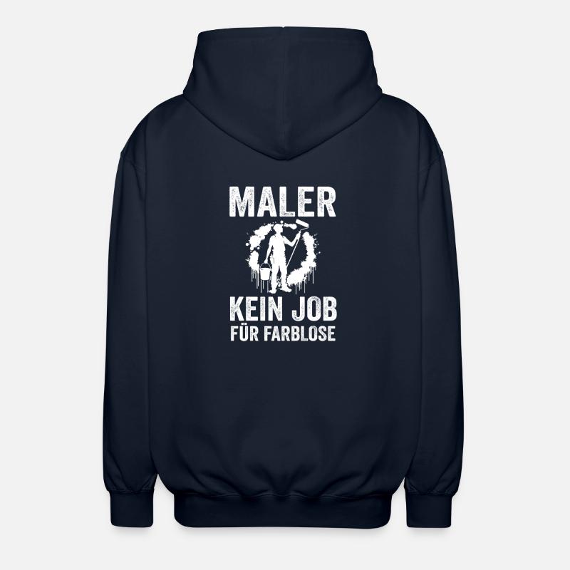 Master Painter Journeyman Painter - Unisex Hooded Jacket - navy