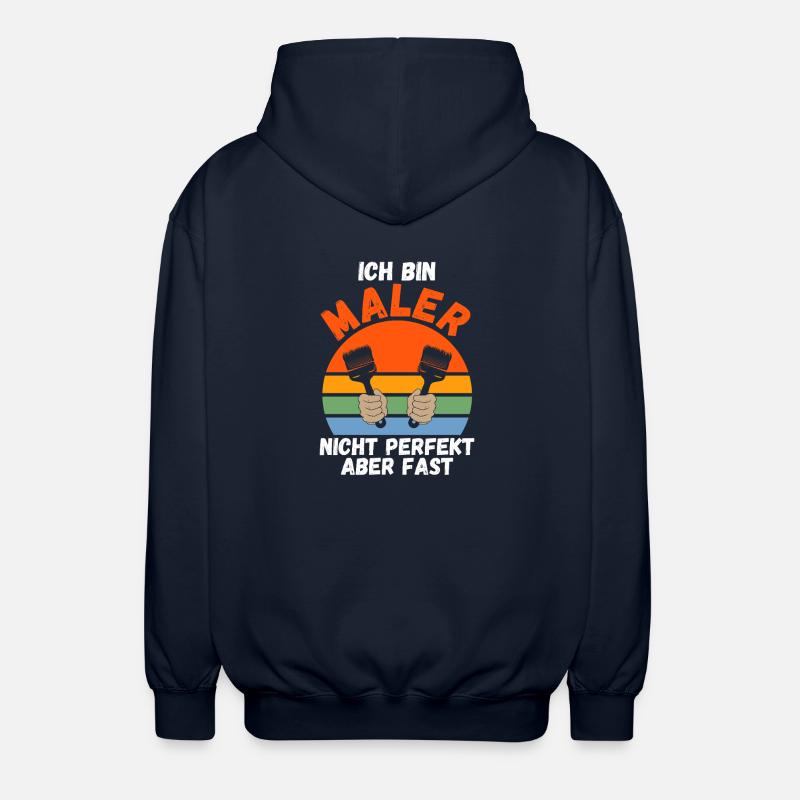 Master Painter Journeyman Painter - Unisex Hooded Jacket - navy