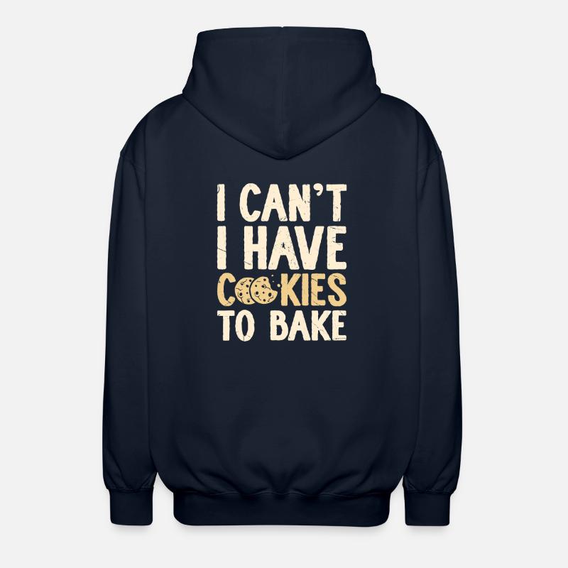 Backen Bäcker Bäckerei - Unisex Kapuzenjacke - Navy