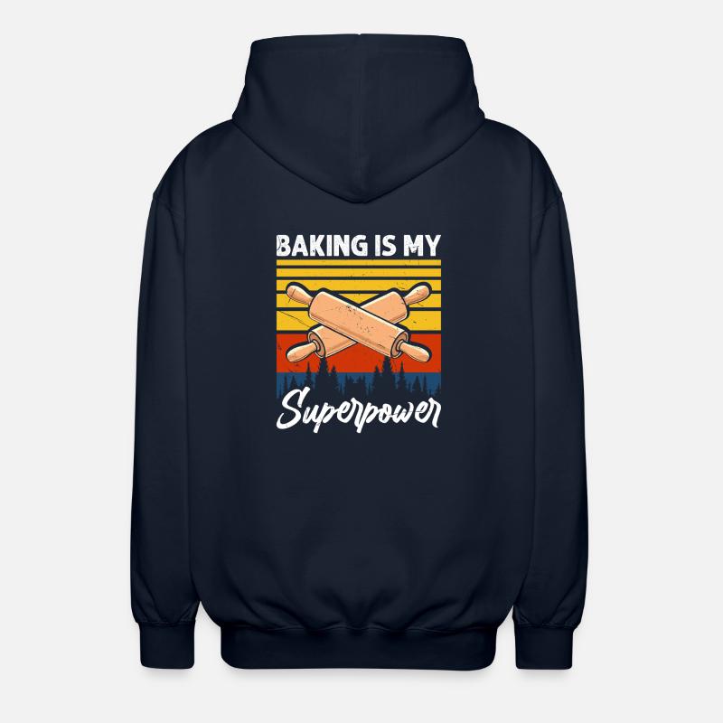 Baking Baker Bakery - Unisex Hooded Jacket - navy