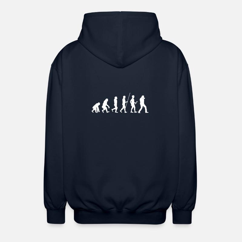 Harmonica - Harmonica Player - Evolution - Unisex Hooded Jacket - navy