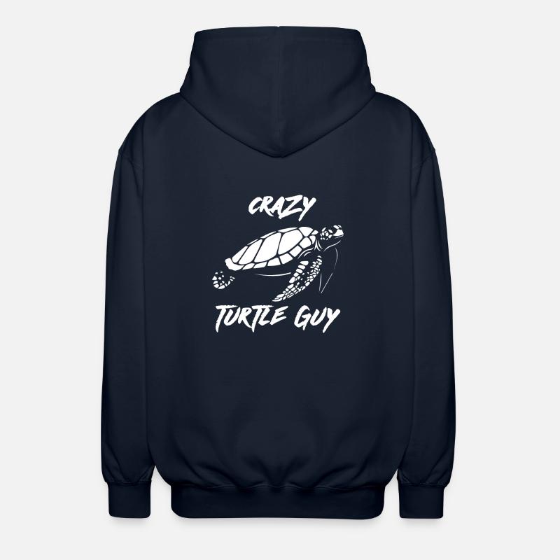 Turtle - Turtle Lover - Turtles - Unisex Hooded Jacket - navy