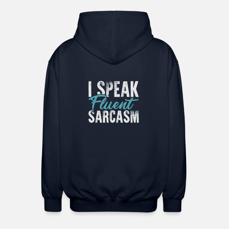 Sarkasmus - Unisex Kapuzenjacke - Navy